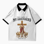 The Lord Is My Shepherd Christian Buttoned Polo Jersey