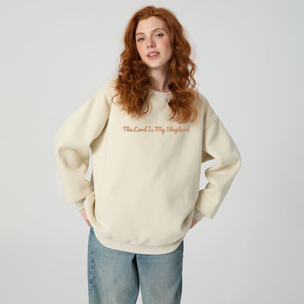 The Lord Is My Shepherd Christian Fleece Sweatshirt