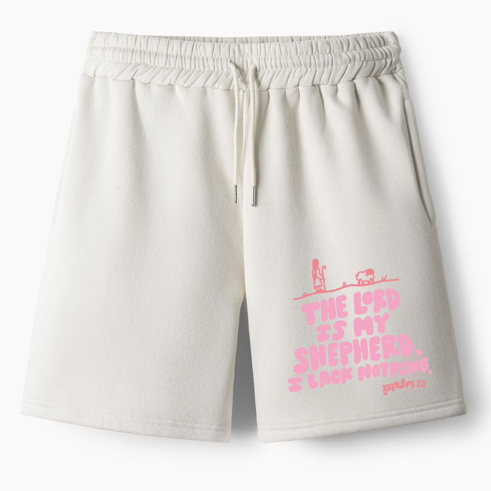 The Lord Is My Shepherd Christian Fleece Shorts