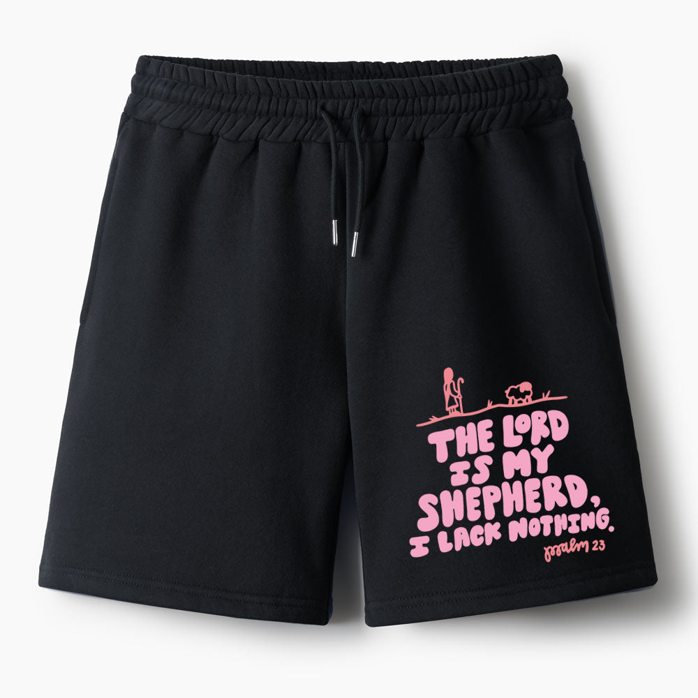 The Lord Is My Shepherd Christian Fleece Shorts