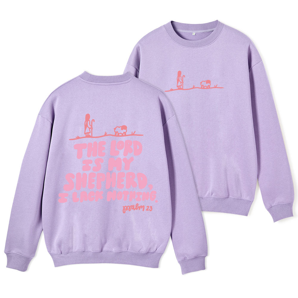 The Lord Is My Shepherd Christian Fleece Sweatshirt