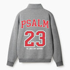 The Lord Is My Shepherd Christian Half Zip Fleece Sweatshirt