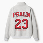 The Lord Is My Shepherd Christian Half Zip Fleece Sweatshirt