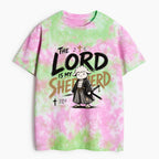 The Lord Is My Shepherd Christian Heavy Cotton Tie Dye T-Shirt