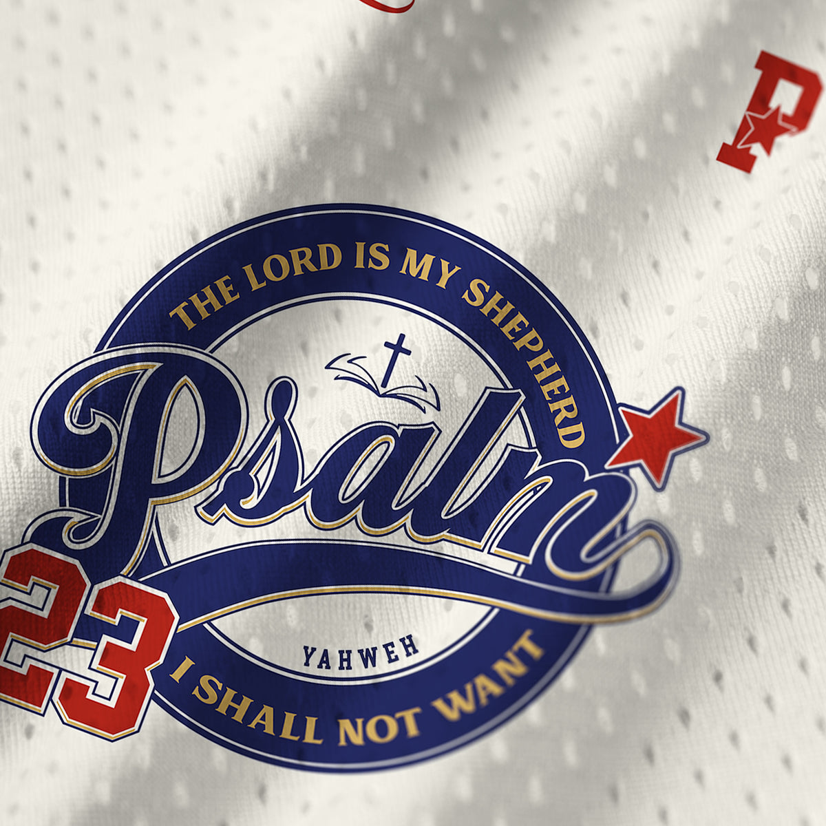 The Lord Is My Shepherd Christian Mesh Jersey Tank Top