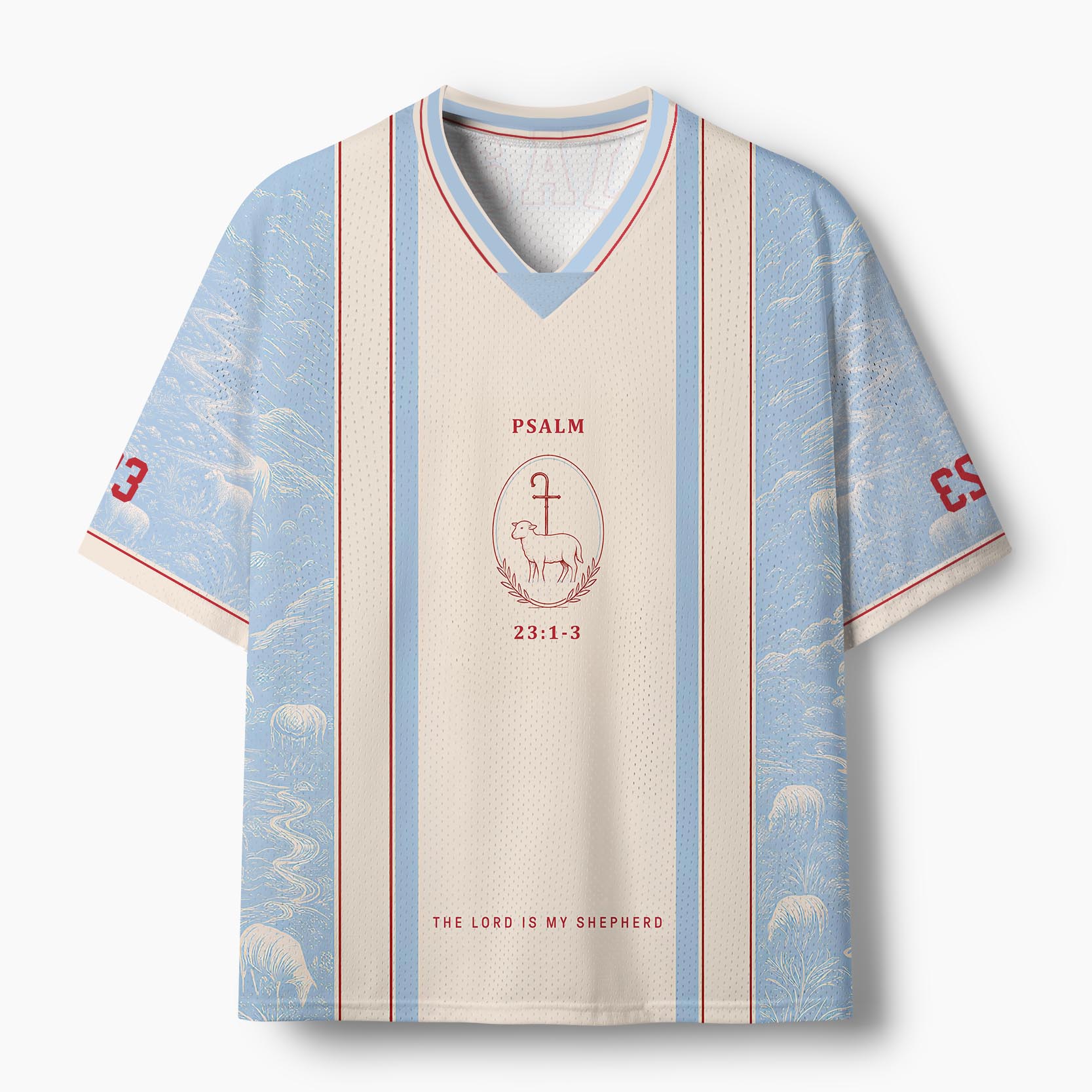 The Lord Is My Shepherd Christian Mesh Jersey