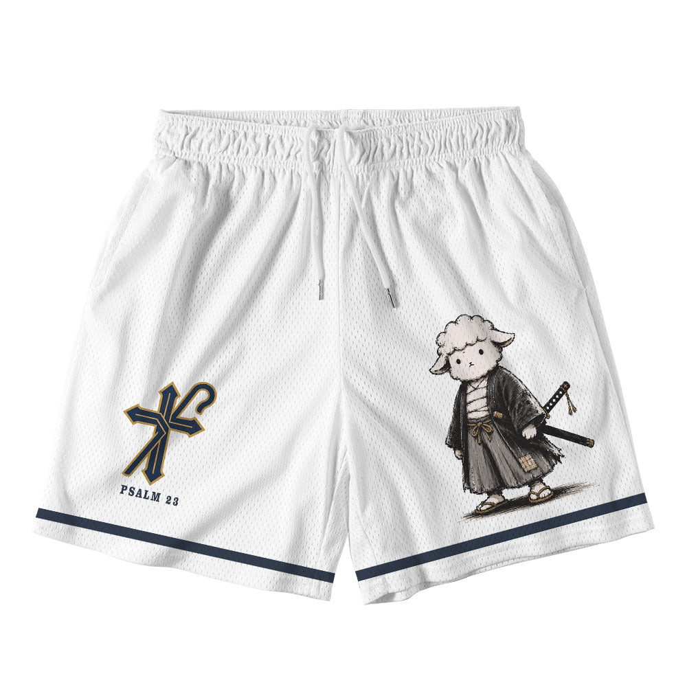 The Lord Is My Shepherd Christian Mesh Shorts