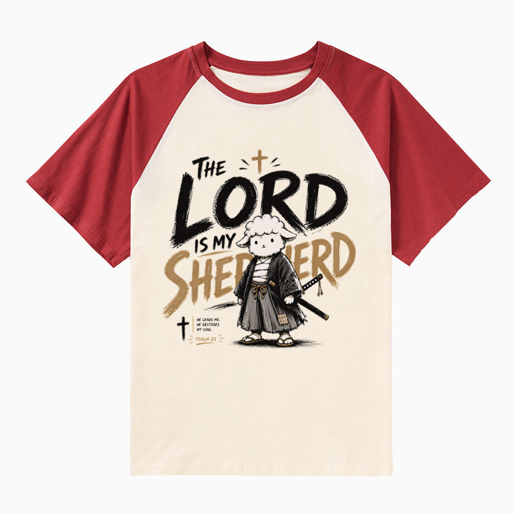 The Lord Is My Shepherd Christian Raglan Sleeve T-Shirt