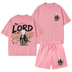 The Lord Is My Shepherd Christian Washed T-Shirt & Shorts