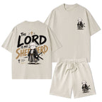 The Lord Is My Shepherd Christian Washed T-Shirt & Shorts