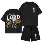 The Lord Is My Shepherd Christian Washed T-Shirt & Shorts