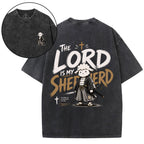 The Lord Is My Shepherd Christian Washed T-Shirt