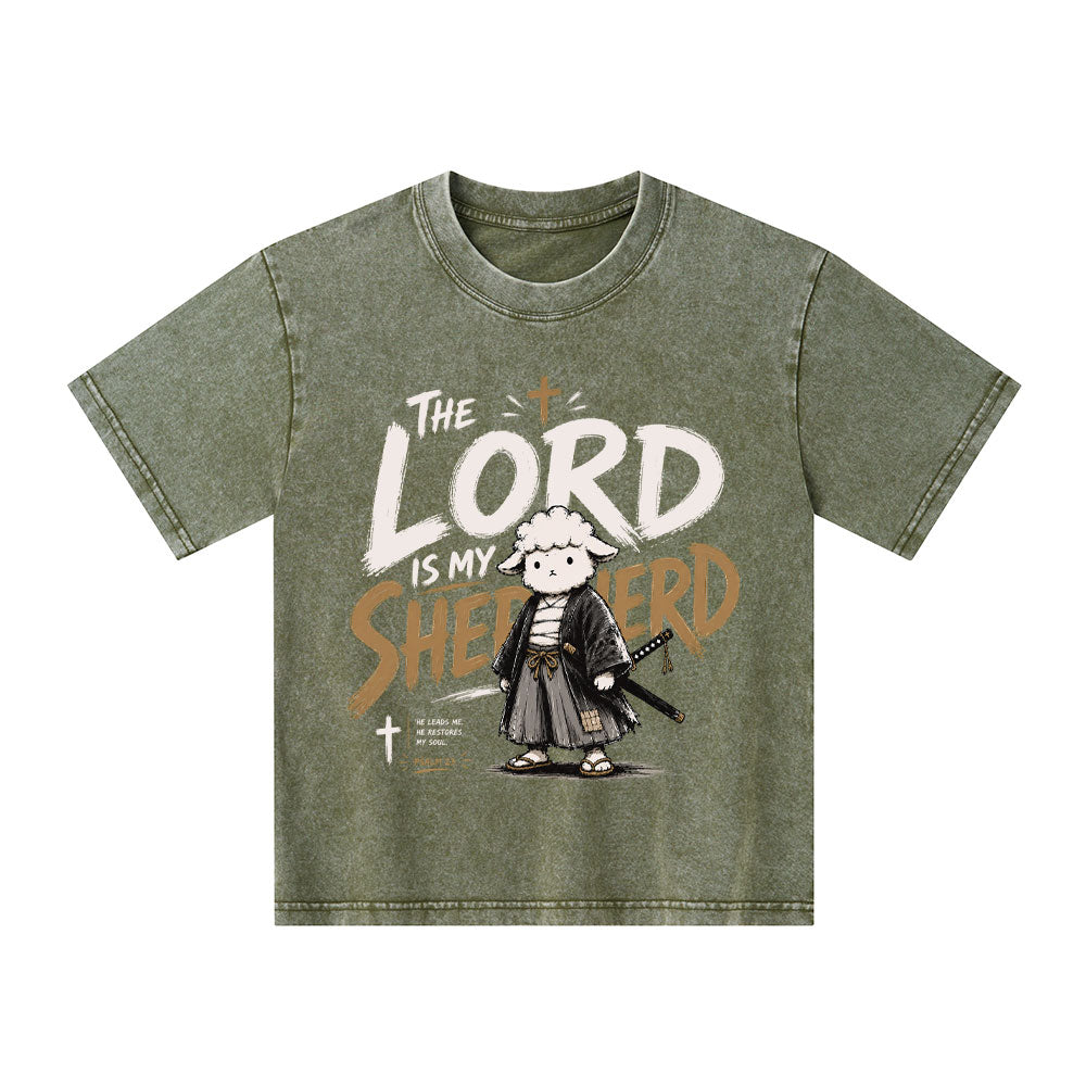 The Lord Is My Shepherd Christian Washed T-Shirt