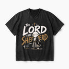 The Lord Is My Shepherd Christian Washed V-Neck T-Shirt