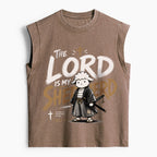 The Lord Is My Shepherd Christian Women's Washed Tank Top