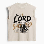 The Lord Is My Shepherd Christian Women's Washed Tank Top