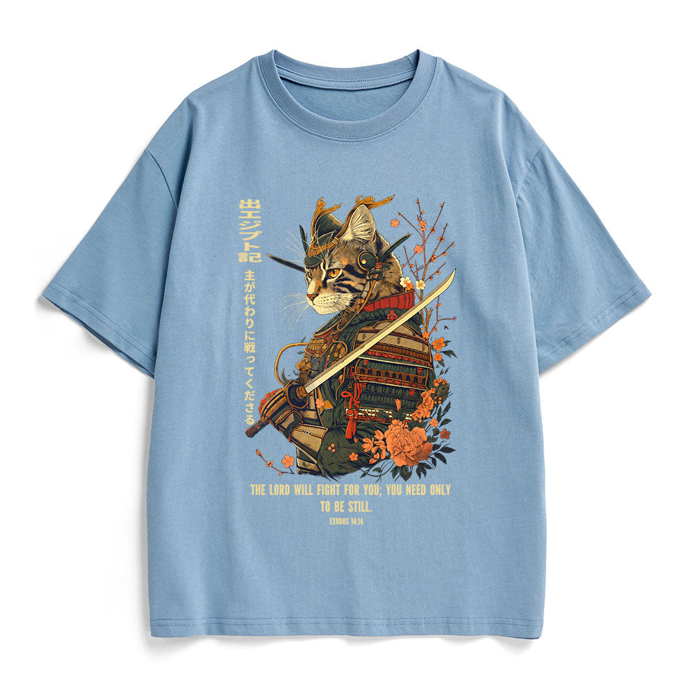 The Lord Shall Fight For You Christian Heavy Cotton T-Shirt