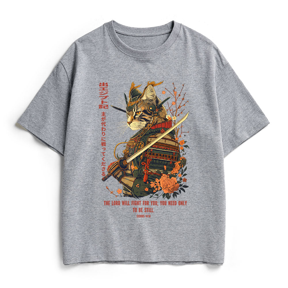 The Lord Shall Fight For You Christian Heavy Cotton T-Shirt