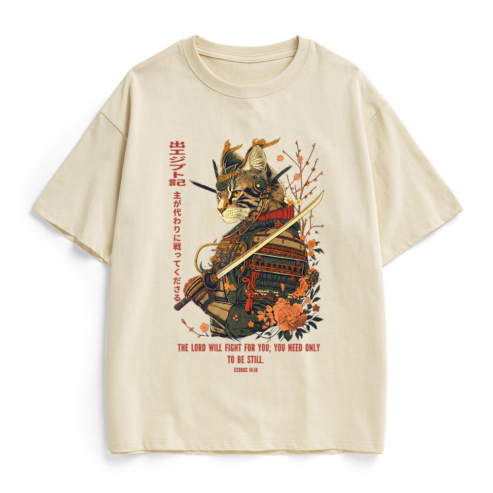 The Lord Shall Fight For You Christian Heavy Cotton T-Shirt