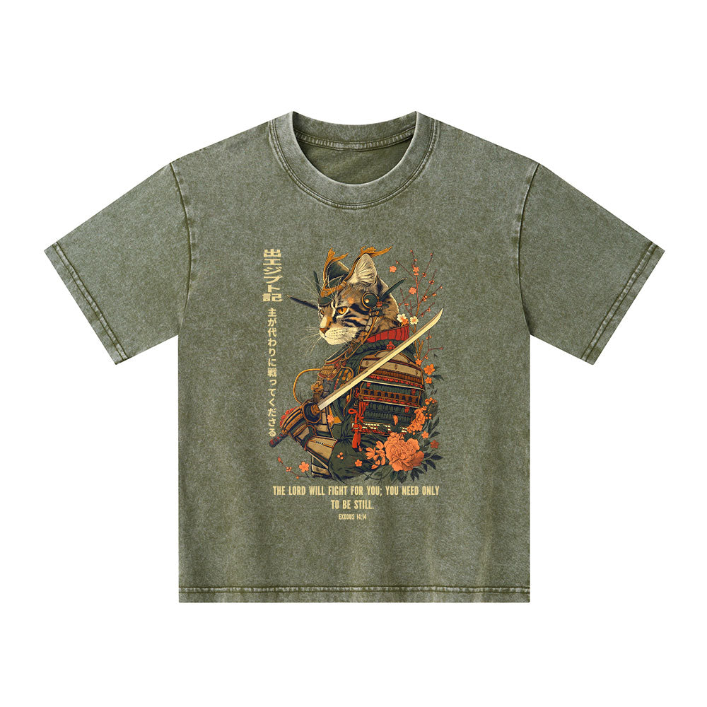The Lord Shall Fight For You Christian Washed T-Shirt