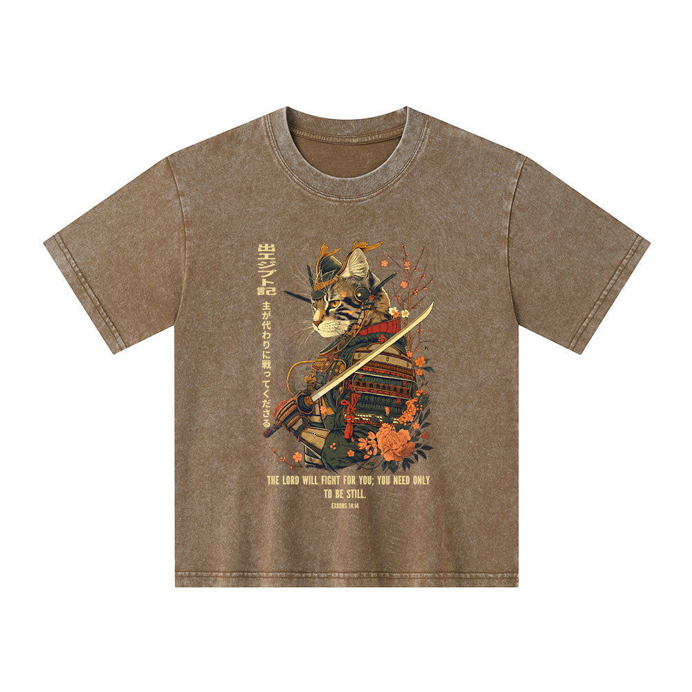 The Lord Shall Fight For You Christian Washed T-Shirt