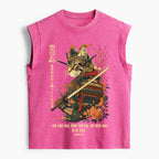 The Lord Shall Fight For You Christian Women's Washed Tank Top