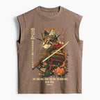 The Lord Shall Fight For You Christian Women's Washed Tank Top