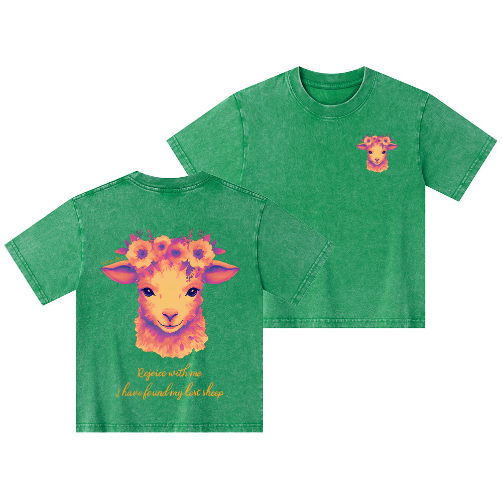 The Lost Sheep Christian Kid Washed T-Shirt