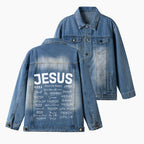 The Name Of Jesus Christian Denim Jacket
