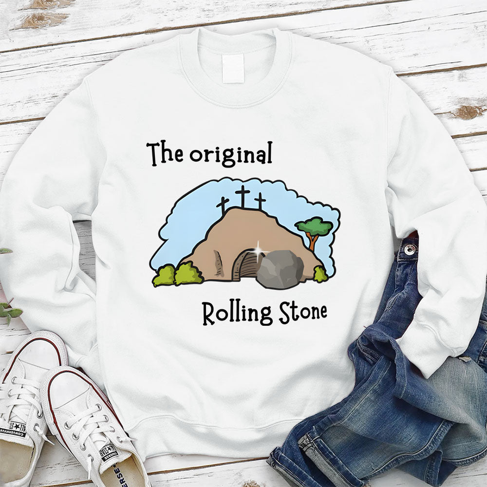 The Stone Was Rolled Away Christian Sweatshirt