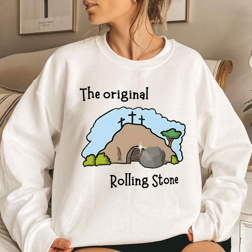 The Stone Was Rolled Away Christian Sweatshirt