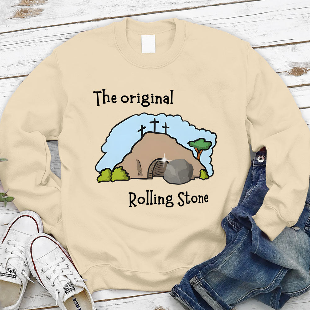 The Stone Was Rolled Away Christian Sweatshirt