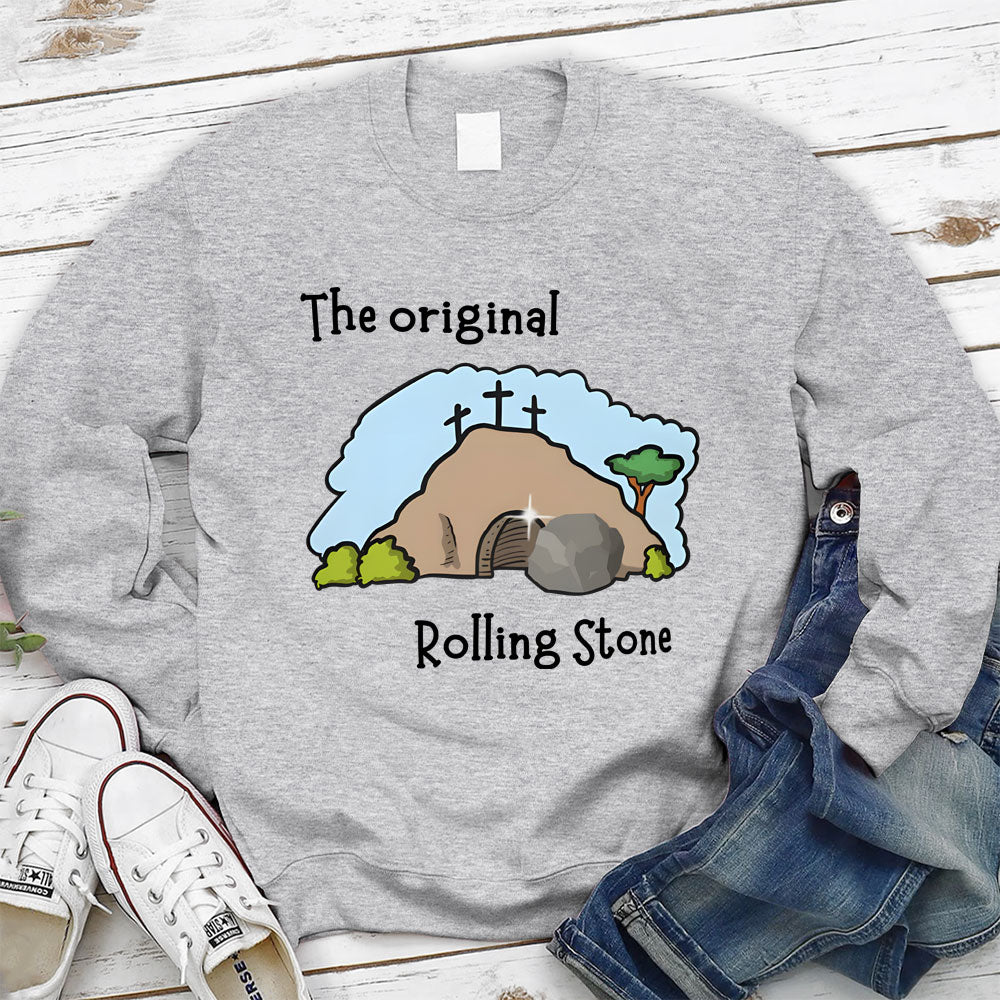 The Stone Was Rolled Away Christian Sweatshirt