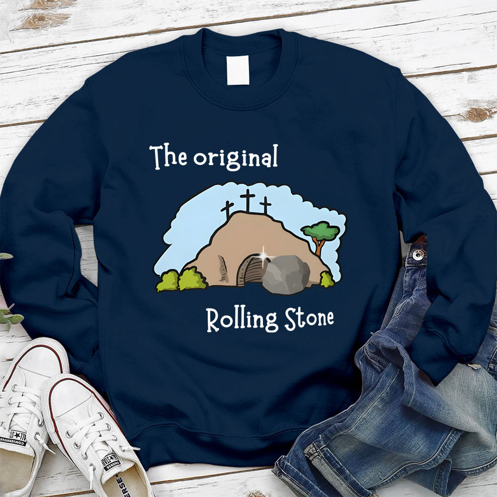 The Stone Was Rolled Away Christian Sweatshirt