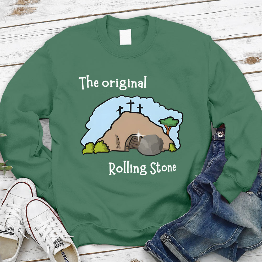 The Stone Was Rolled Away Christian Sweatshirt