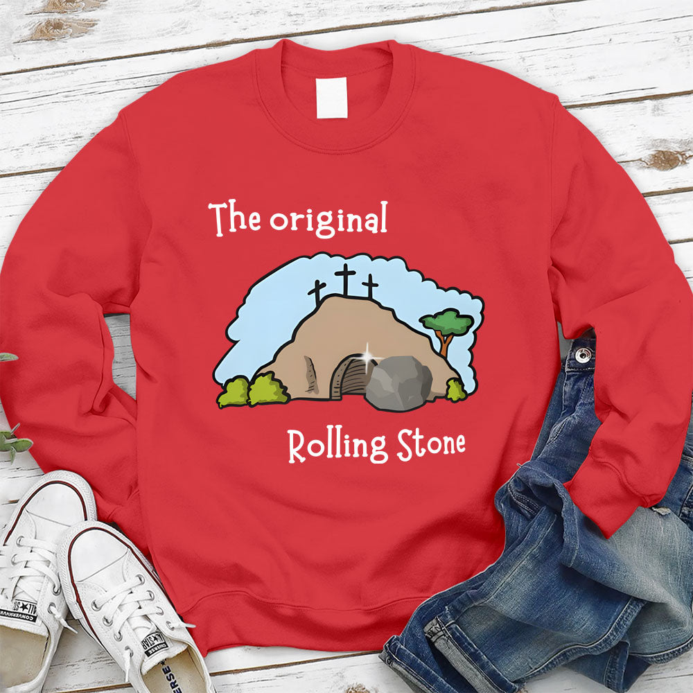 The Stone Was Rolled Away Christian Sweatshirt