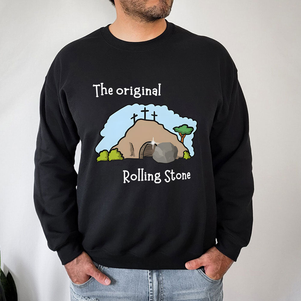 The Stone Was Rolled Away Christian Sweatshirt