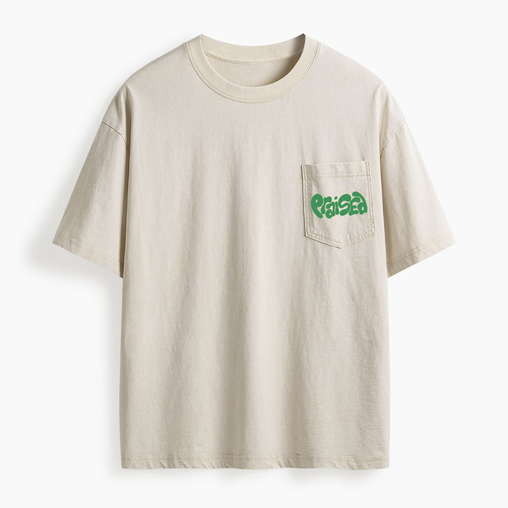 The Praise  Washed Unisex Pocket T-Shirt