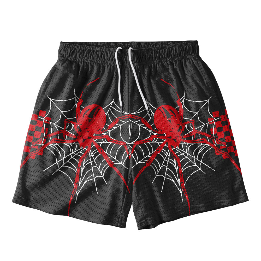 The Spider Taketh Hold With Her Hands Christian Mesh Shorts