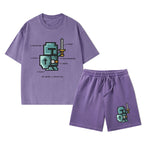 The Spirit of the Warrior Christian Washed T-Shirt & Shorts