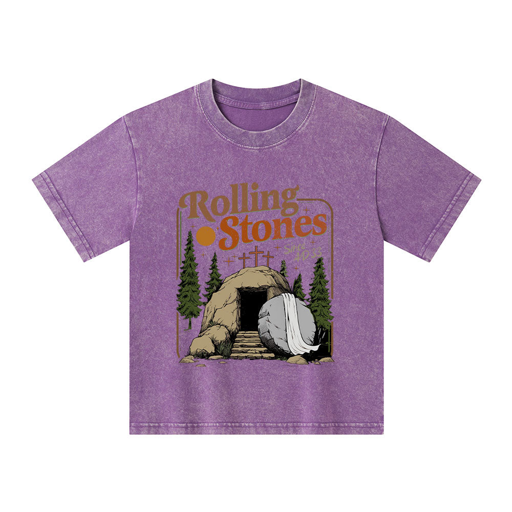 The Stone Was Rolled Away Kid Washed T-Shirt
