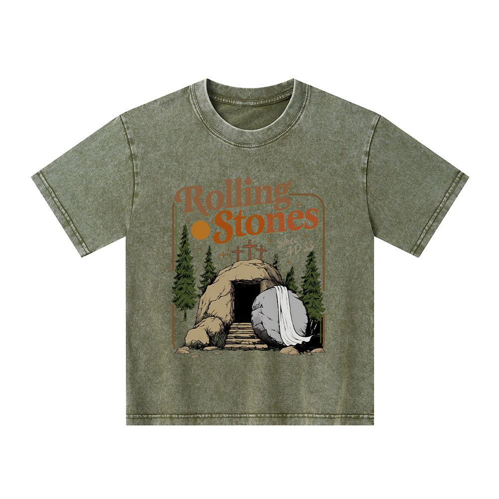 The Stone Was Rolled Away Kid Washed T-Shirt