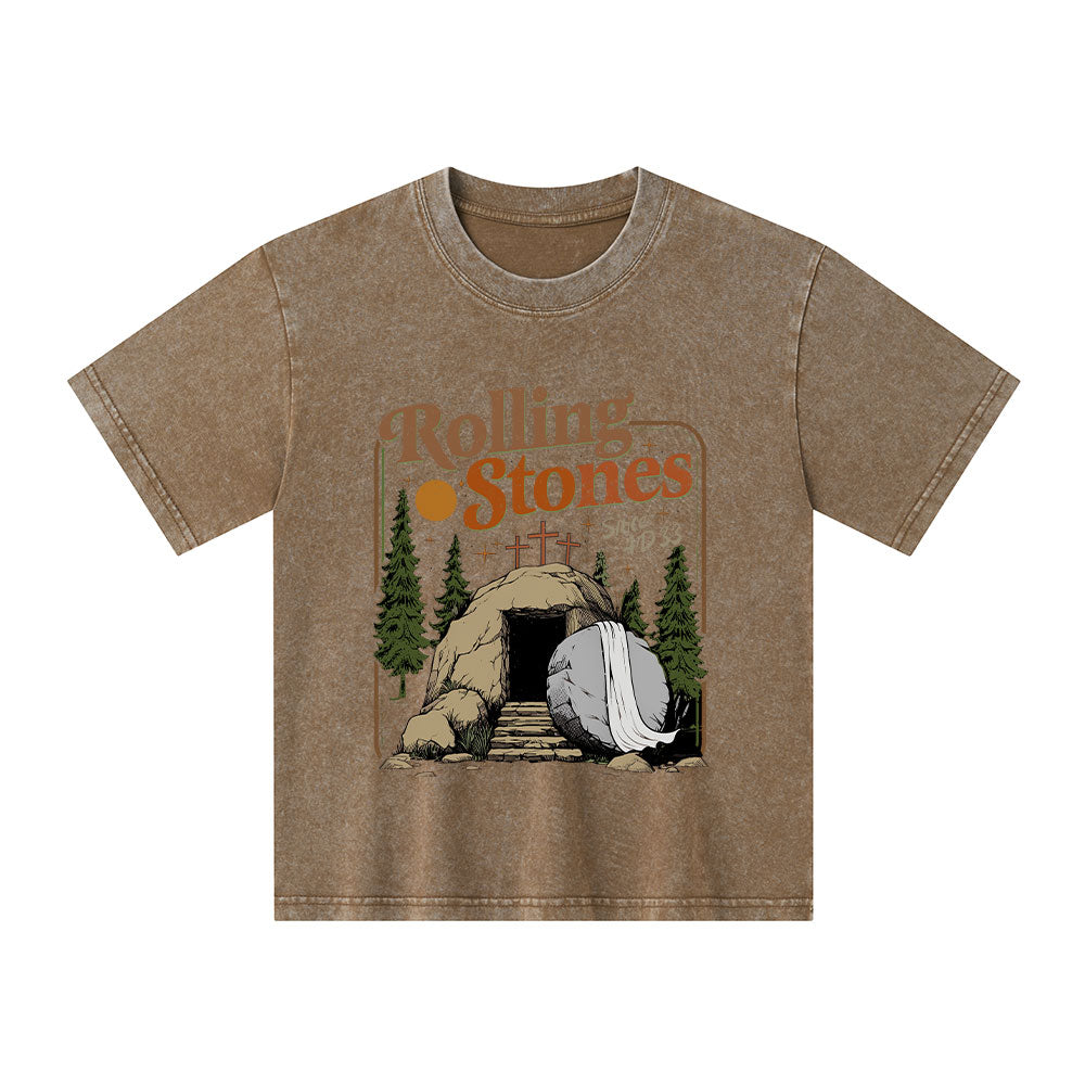 The Stone Was Rolled Away Kid Washed T-Shirt