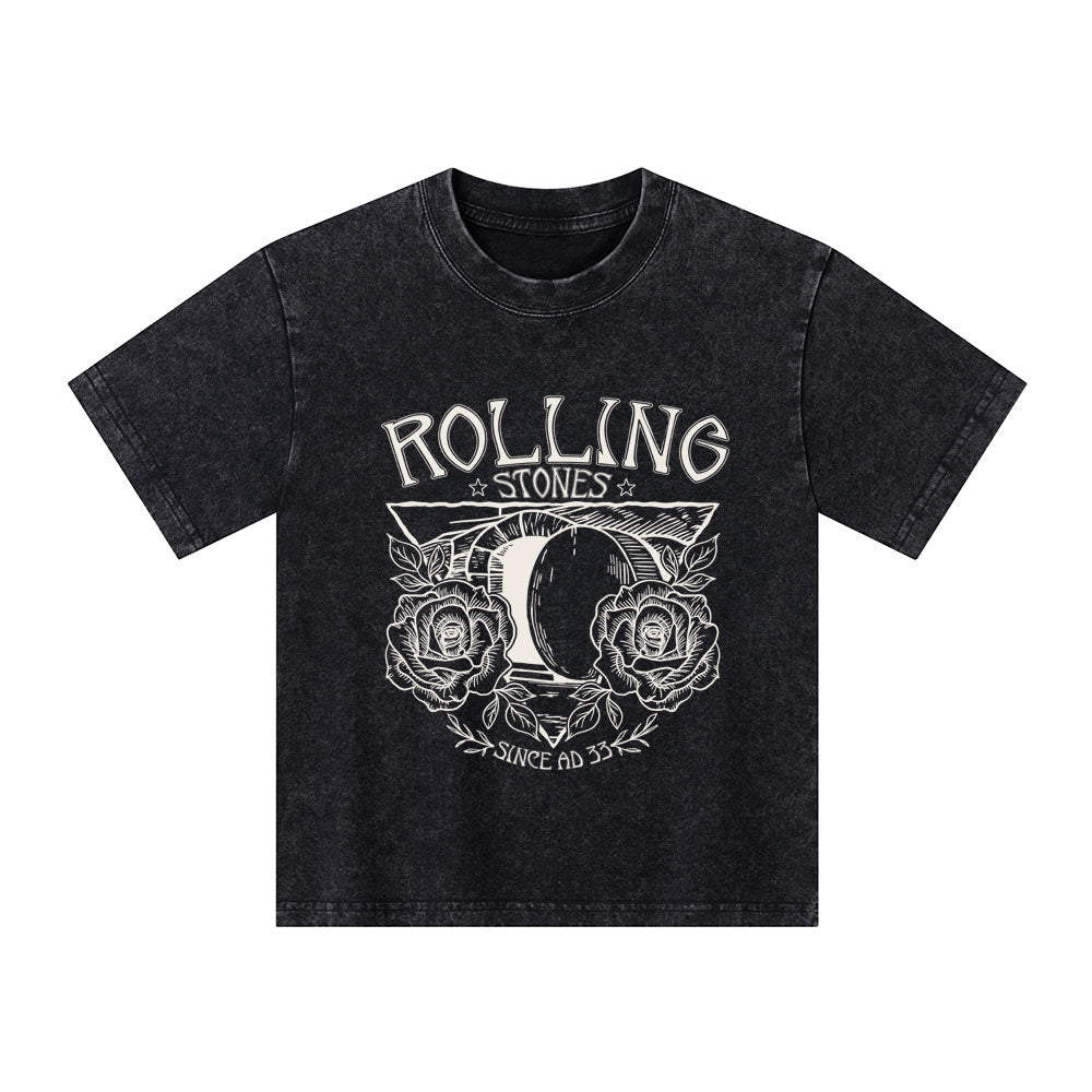 The Stone Was Rolled Away Retro Christian Kid Washed T-Shirt