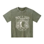 The Stone Was Rolled Away Retro Christian Kid Washed T-Shirt