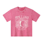 The Stone Was Rolled Away Retro Christian Kid Washed T-Shirt