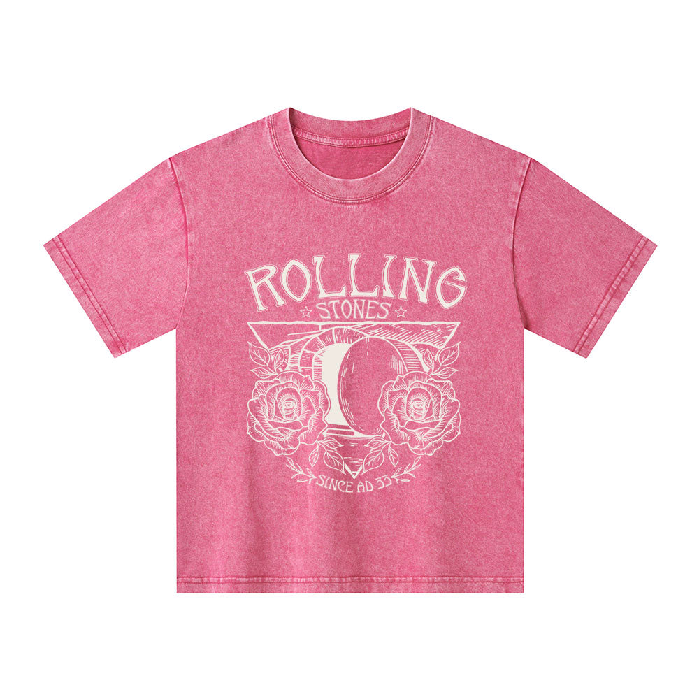 The Stone Was Rolled Away Retro Christian Kid Washed T-Shirt