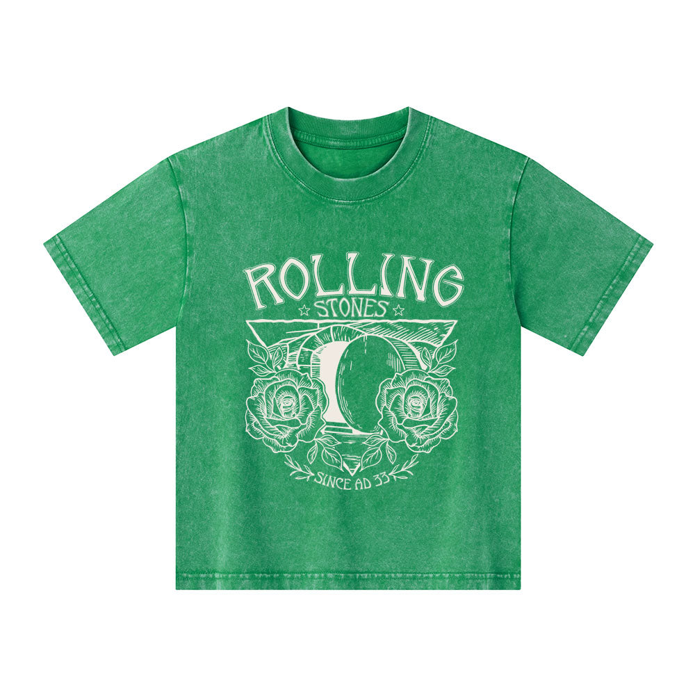 The Stone Was Rolled Away Retro Christian Kid Washed T-Shirt