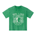 The Stone Was Rolled Away Retro Christian Kid Washed T-Shirt