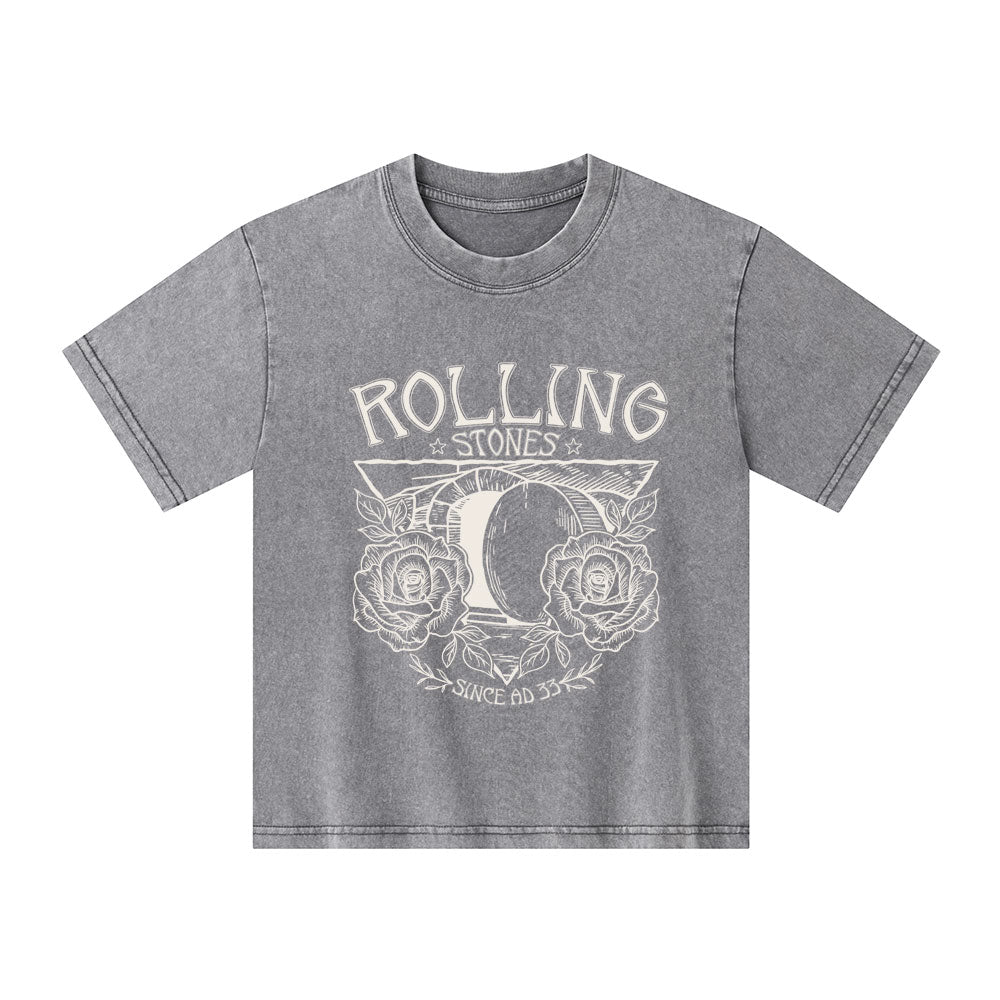 The Stone Was Rolled Away Retro Christian Kid Washed T-Shirt